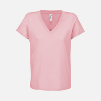 Футболка женская Regent Women с V-образным вырезом, розовая