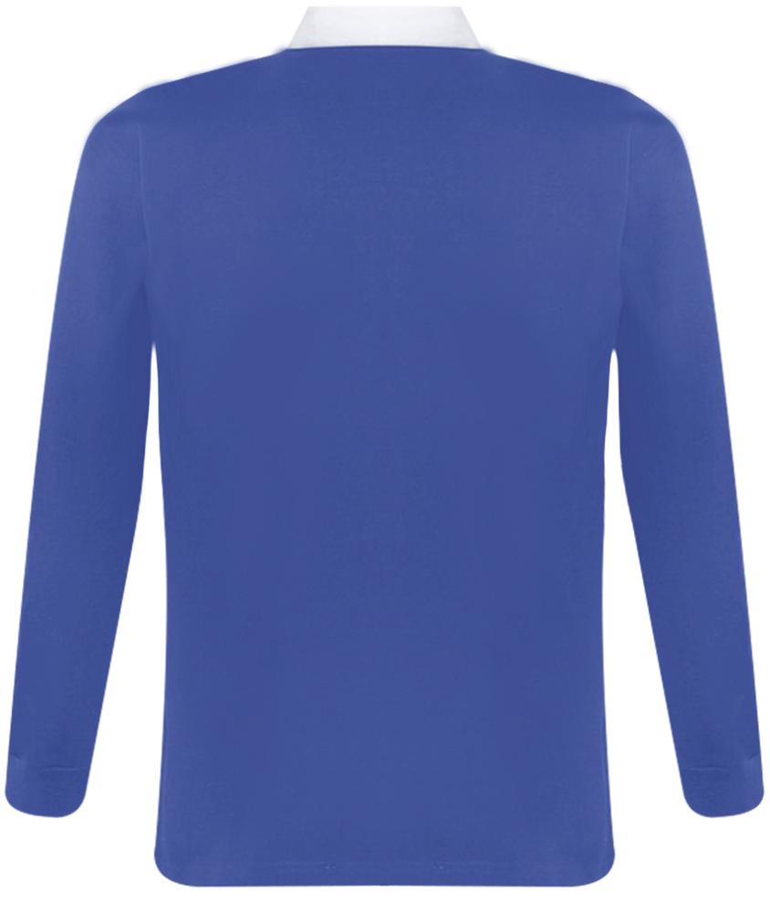 Рубашка поло мужская с длинным рукавом Pack 280 ярко-синяя