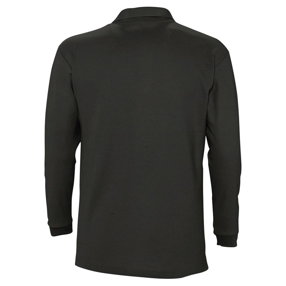 Рубашка поло мужская с длинным рукавом Winter II 210 черная