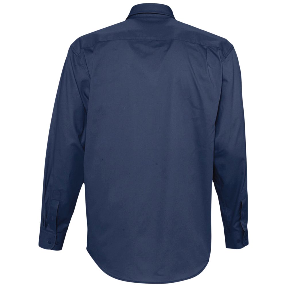 Рубашка мужская с длинным рукавом Bel Air, темно-синяя (кобальт)