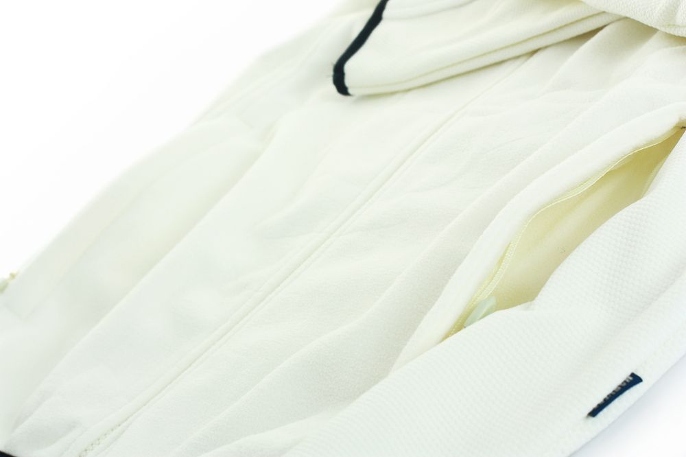 Куртка флисовая мужская Lancaster, белая с оттенком слоновой кости