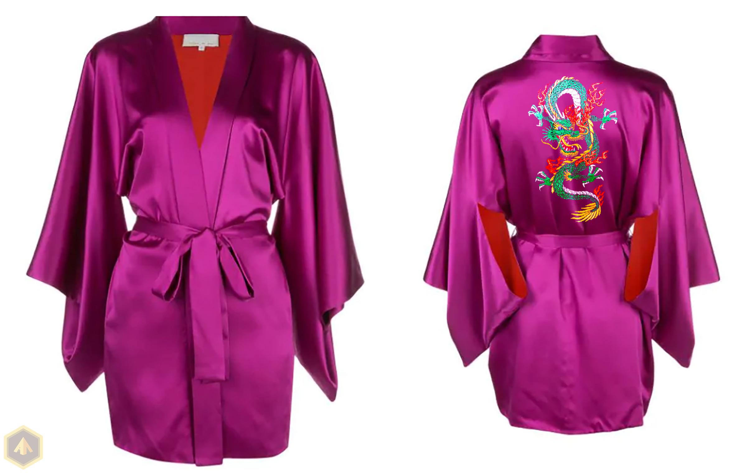 1.кимоно сиреневое с драконом