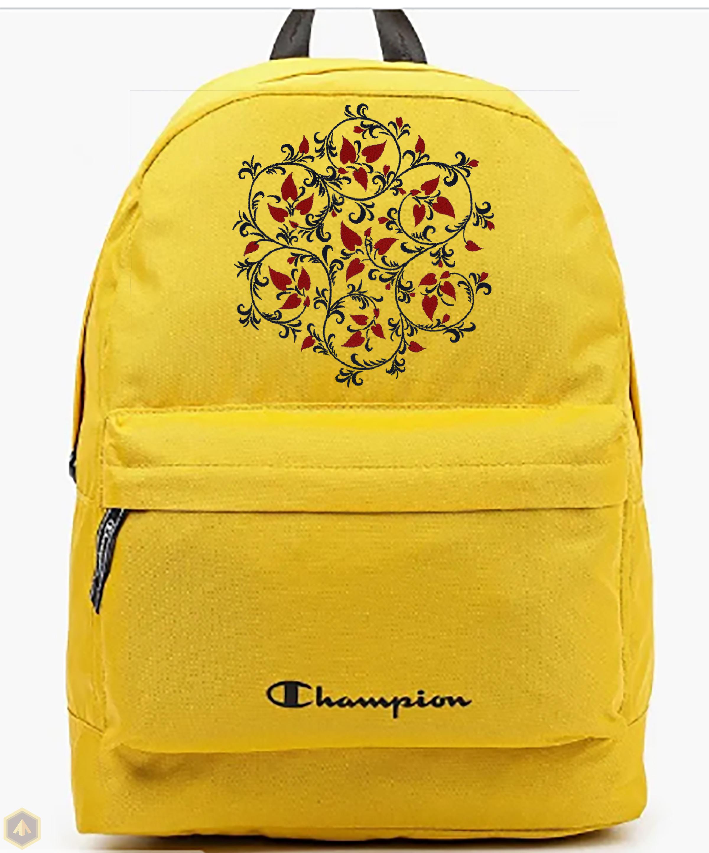 5.Жёлтый рюкзак с сердечками